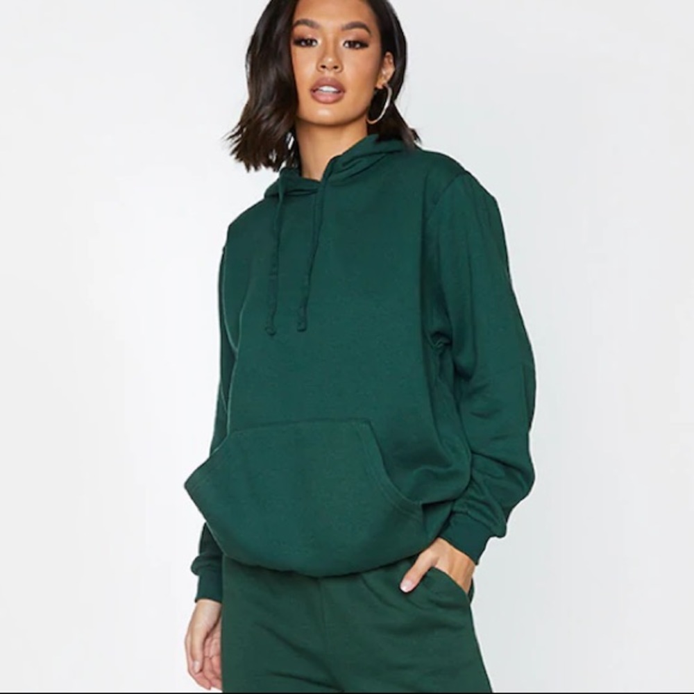 PrettyLittleThing Green Hoodie